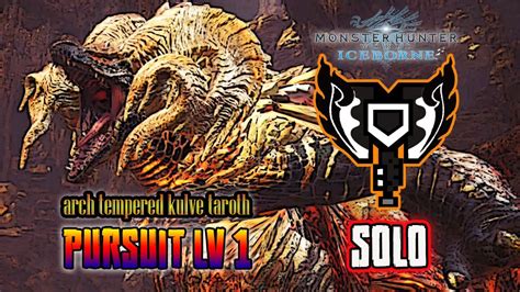 MHWorld Iceborne : Arch Tempered Kulve Taroth ( HR ) Pursuit .